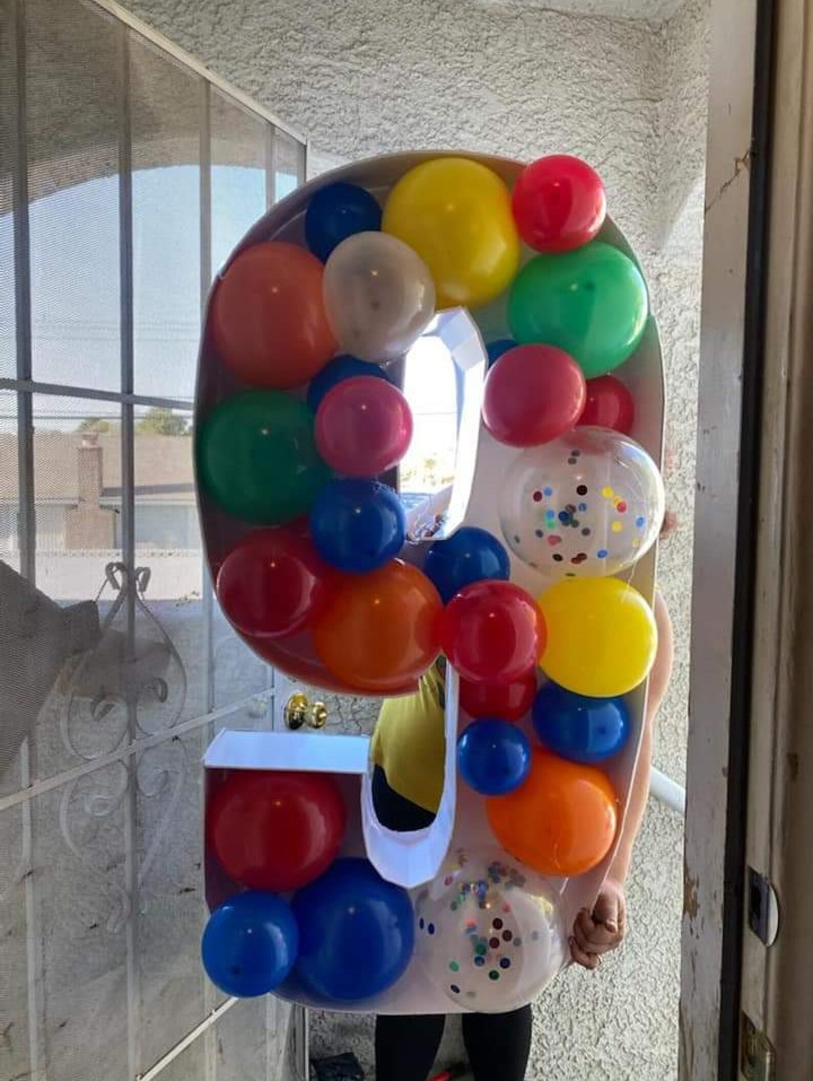 Mosaic Number 9 Number Nine Mosaic Template From Balloons Etsy