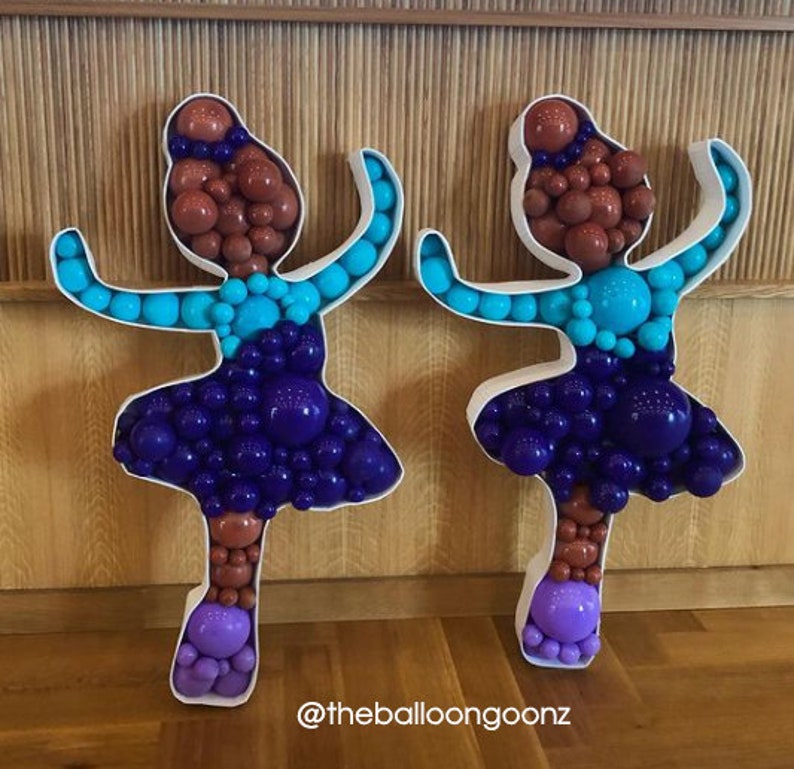 Ballet Shoe From Balloons Ballerina Mosaic From Balloons Etsy