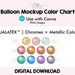 see more listings in the Balloon Mockup Colors section