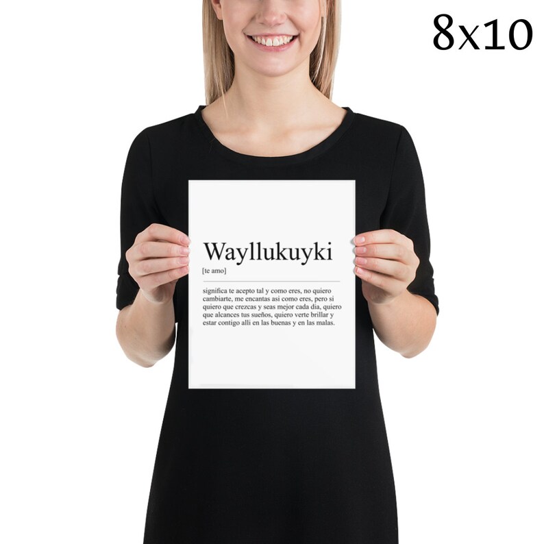 Te Amo in Quechua Peru Art Peru Print Peru Wall Art Etsy
