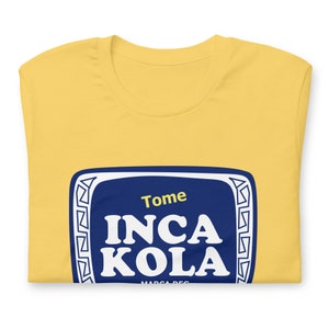 Inca Kola T-shirt, Peruansk unisex-t-shirt, Peruansk soda-tröja, Vintage latinamerikansk t-shirt