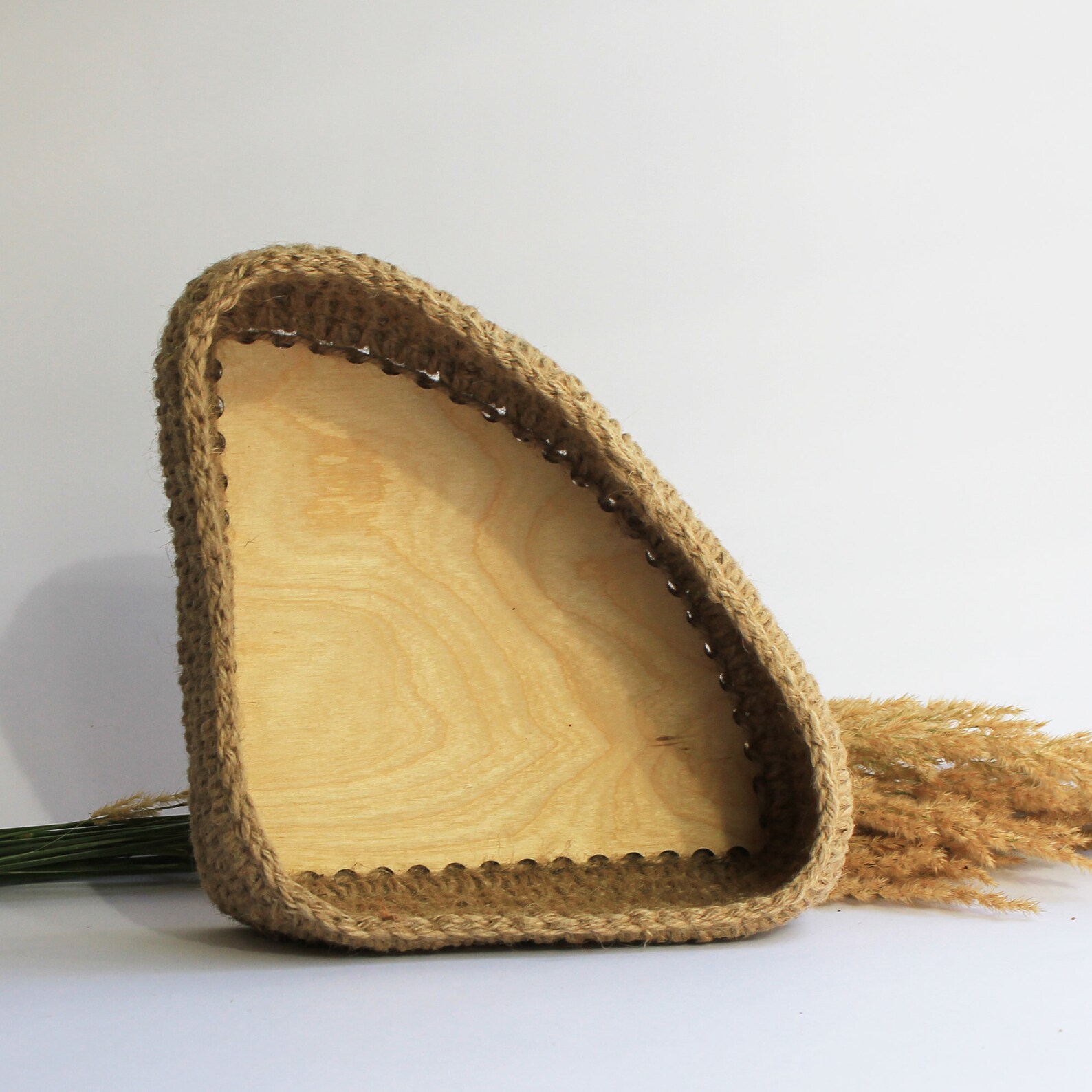 Triangle Basket Corner shelf basket Living room storage Etsy