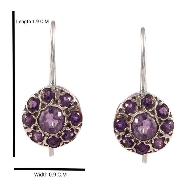Party wear Amethyst earring once in a lifetime elegant look anniversary special