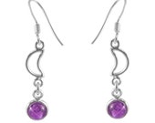 Amethyst Earring Silver Earring Healing stone