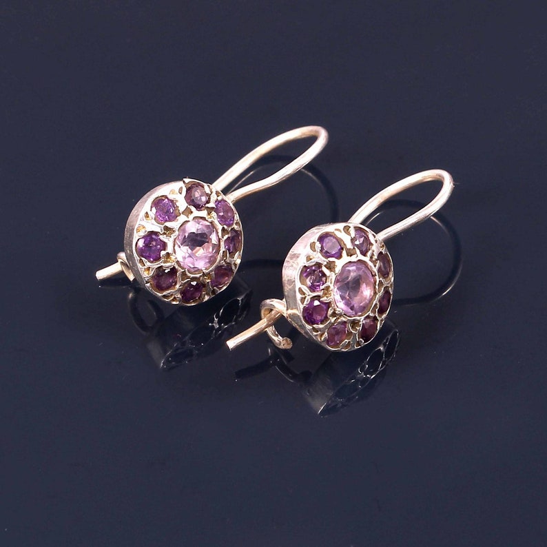 Party wear Amethyst earring once in a lifetime elegant look anniversary special