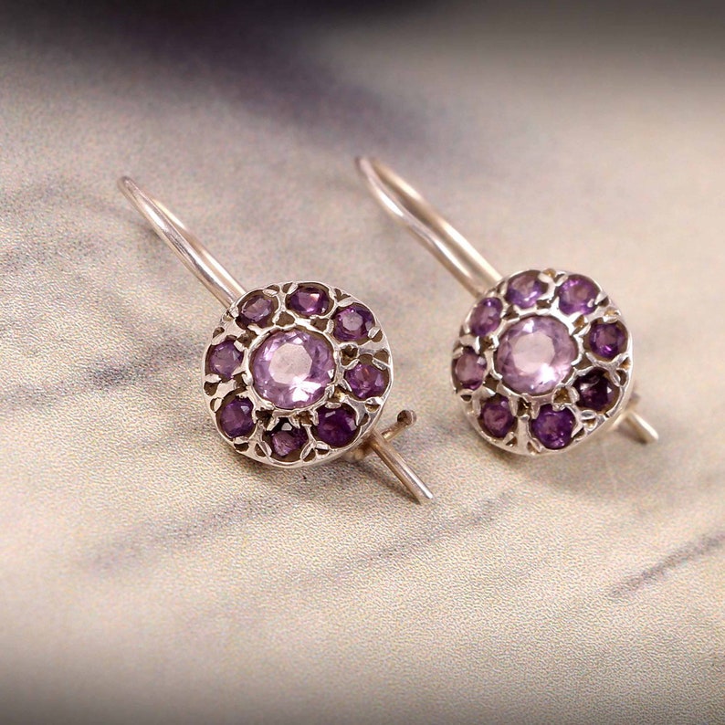 Party wear Amethyst earring once in a lifetime elegant look anniversary special