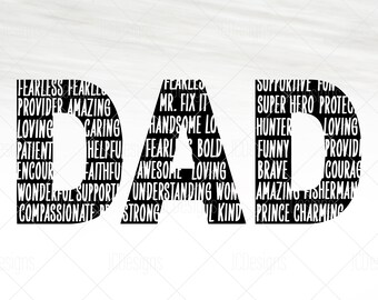 Download Dad Words Svg Etsy
