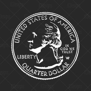 US Currency Coins Penny Nickel Dime Quarter Money Svg Eps Png Vector Digital Design image 10