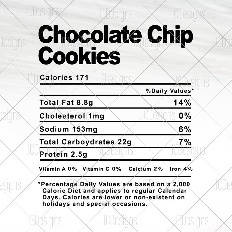 chocolate-chip-cookies-food-nutrition-facts-svg-holiday-etsy