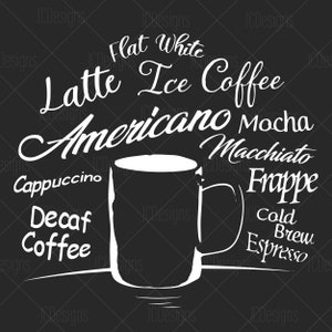 Cup of Coffee - SVG EPS PNG Vector - Digital Design