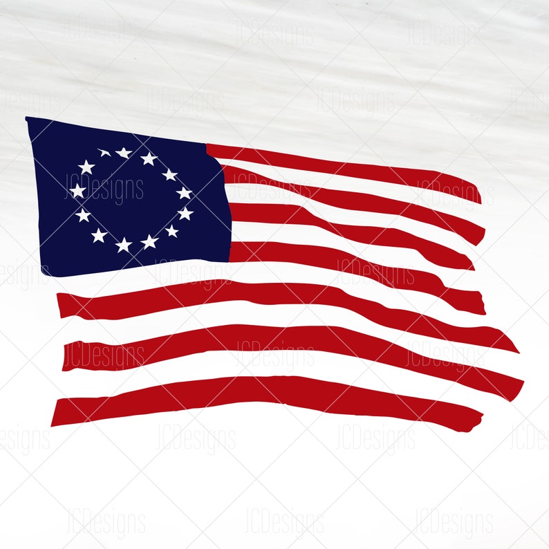 Download Betsy Ross Flag SVG Union Flag SVG 1776 13-Stars Flag | Etsy