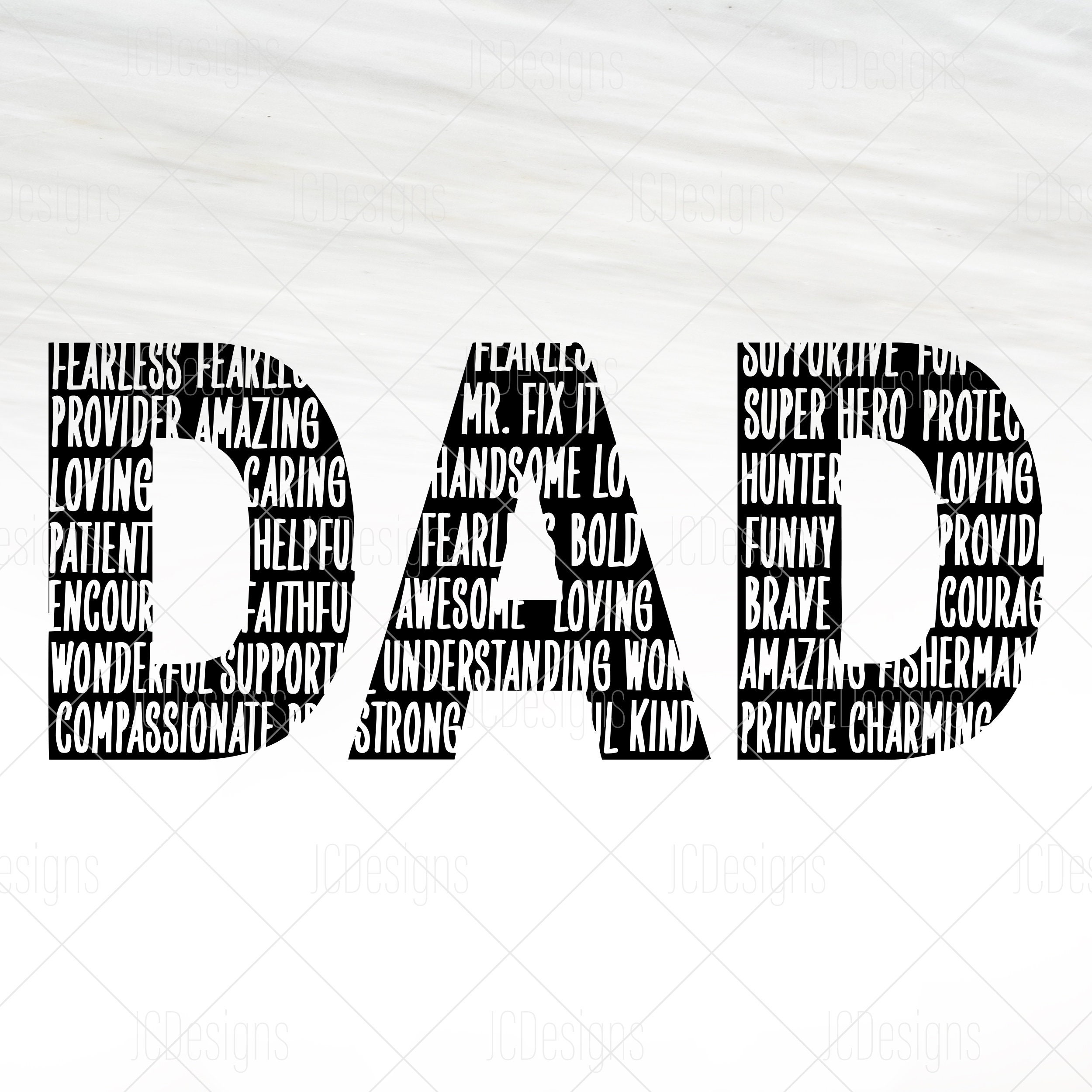 Dad Words Dad SVG Father SVG Svg Eps Png Vector Etsy