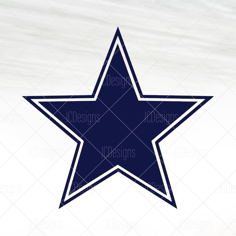 May include: A blue five-pointed star with a white outline. The star is on a white background.