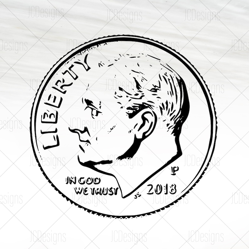 US Currency Coins Penny Nickel Dime Quarter Money Svg Eps Png Vector Digital Design image 4