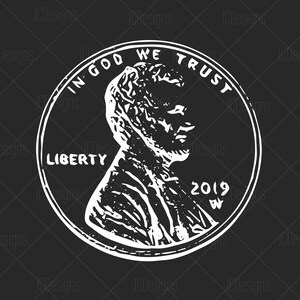 US Currency Coins Penny Nickel Dime Quarter Money Svg Eps Png Vector Digital Design image 7