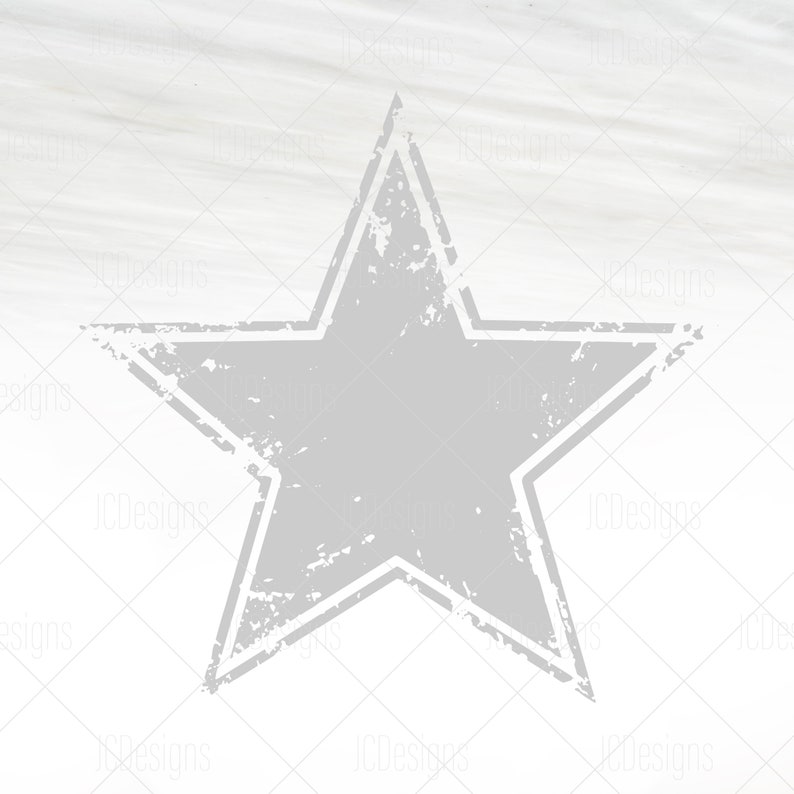 May include: A distressed gray star with a white outline on a white background.