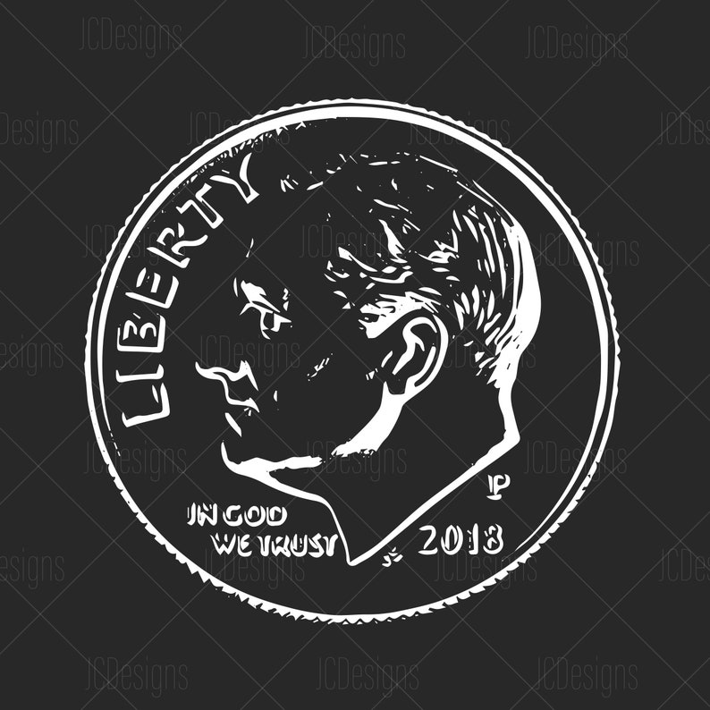 US Currency Coins Penny Nickel Dime Quarter Money Svg Eps Png Vector Digital Design image 9