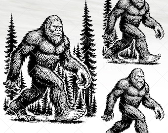 Sasquatch SVG - Big Foot SVG – Yeti Vector – Svg Eps Png Vector