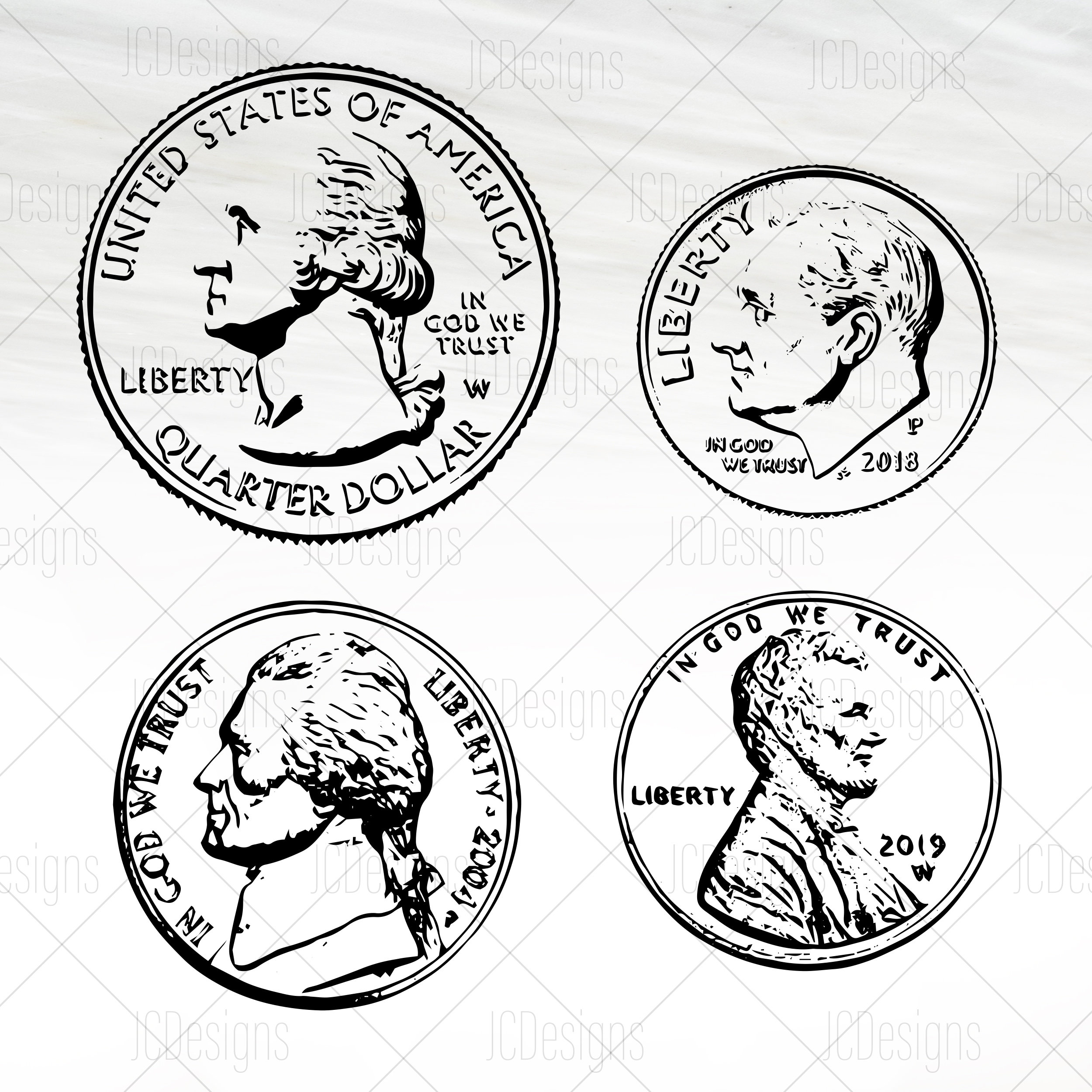 nickel coin clip art