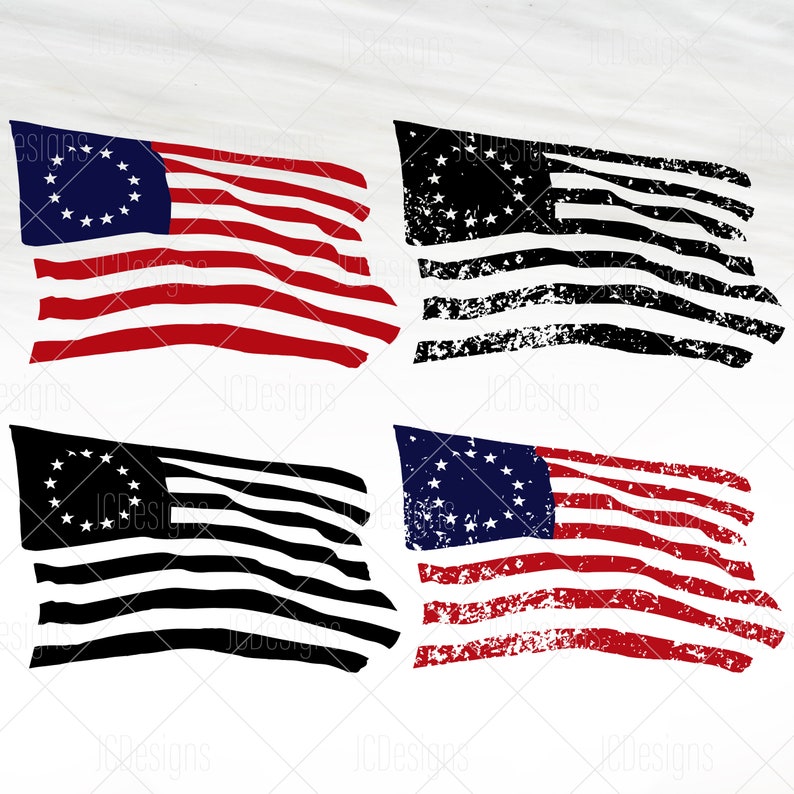 Download Betsy Ross Flag SVG Union Flag SVG 1776 13-Stars Flag | Etsy