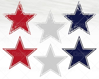 USA Stars SVG - Red White Blue Stars Vector - Patriotic Stars -  Svg Eps Png Vector - Digital Design