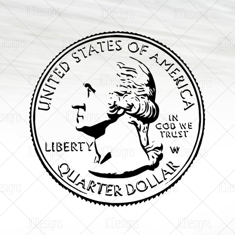 US Currency Coins Penny Nickel Dime Quarter Money Svg Eps Png Vector Digital Design image 5