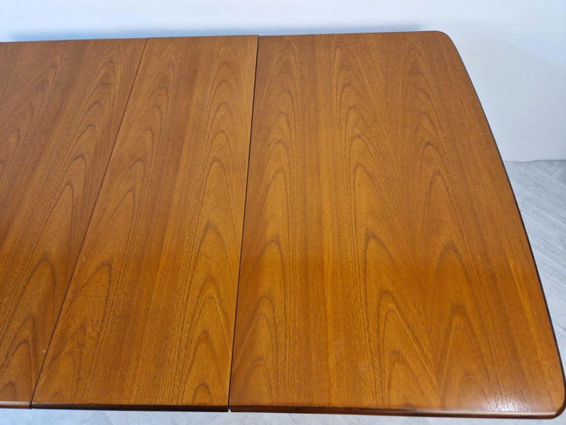G Plan Vintage Solid Pyramid Teak Mid Century Drop Leaf Dining Table