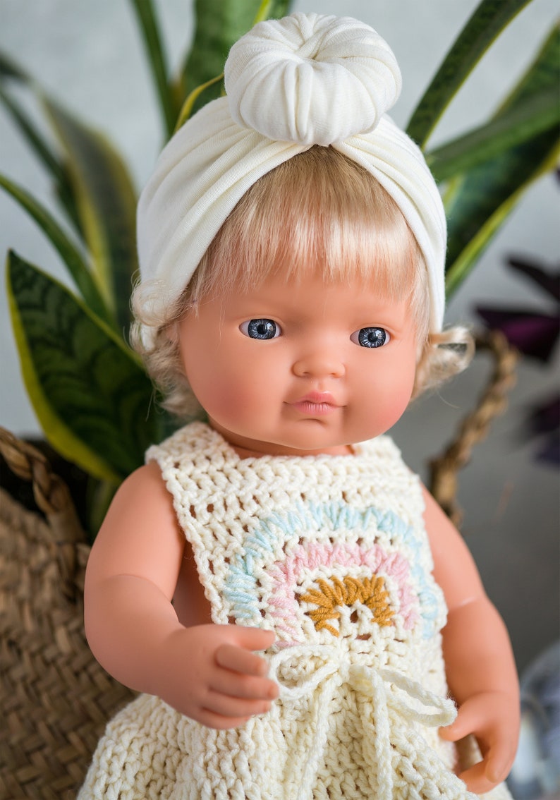 Miniland doll clothes. Dress for Miniland 38 cm. Cotton Etsy