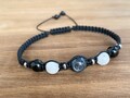 Rainbow Moonstone labradorite Black Tourmaline Macrame Bracelet, Empath Protection Bracelet, Braided Crystal Bracelet product logo