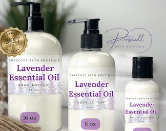 Lavender Essential Oil Lotion | Handmade Shea Butter & Apricot Oil with Colloidal Oatmeal
