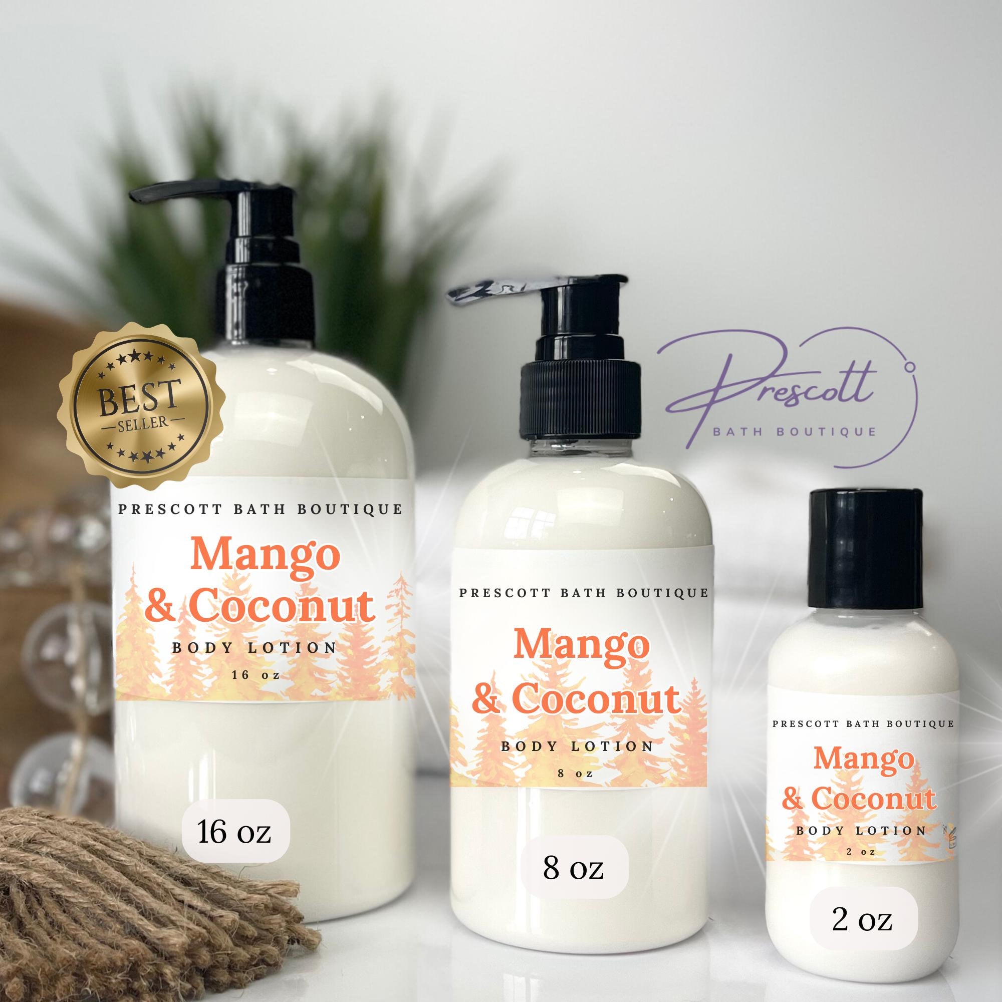Mango Coconut Body Lotion Handmade Shea Butter & Apricot Oil with Colloidal Oatmeal