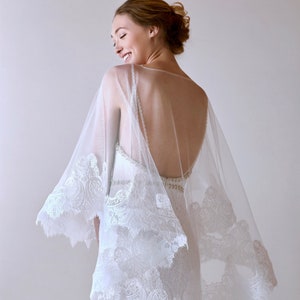 White, Lace edged, Cape image 4