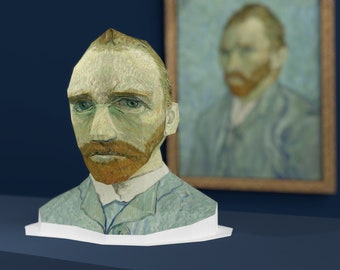 3D Paper Craft Low Poly Object Art Model Pattern DIY - Vincent van Gogh