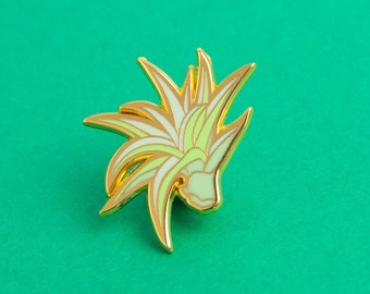 Air Plant Pin | Tillandsia Capitata, Lapel Brooch for Flower Lovers and Plant Moms, House Plant, Accessory for Dress or Backpack