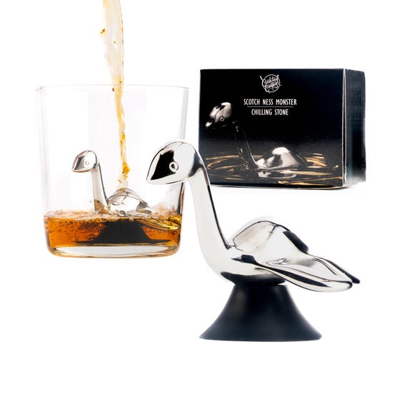 Scotch Ness Whisky Stone – Loch Ness Monster Bar Gift | Stainless Steel Chiller