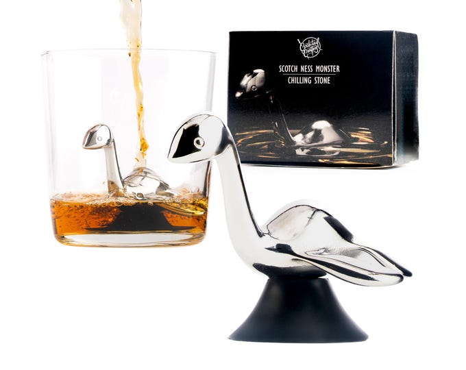 Scotch Ness Whisky Stone – Loch Ness Monster Bar Gift | Stainless Steel Chiller