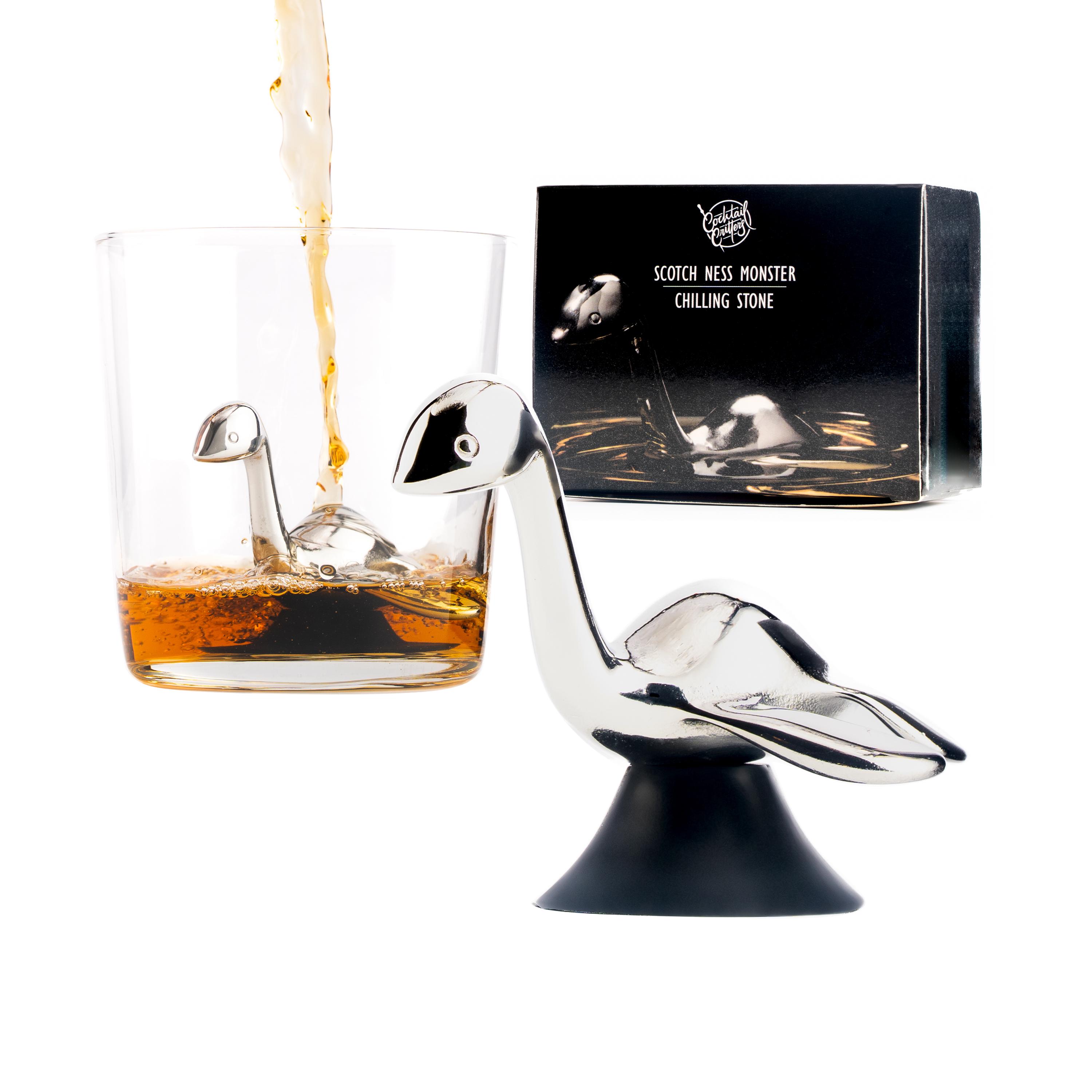 Scotch Ness Whisky Stone – Loch Ness Monster Bar Gift | Stainless