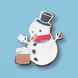 Frosty Snowman Christmas Chocolate Pin | Winter Wonderland, Jack Frost, Snow Season, Santa Claus, Marshmallows, Stocking Stuffers, Holiday