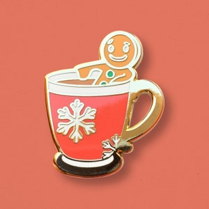 Gingerbread Martini Pin | Winter Wonderland, Christmas Season, Santa Claus, Stocking Stuffers, Gift Ideas, Gingerbread House, Holiday Candy