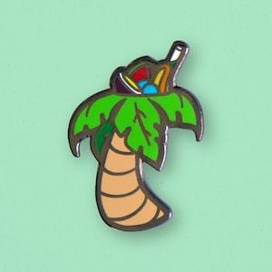 Tiki Mugs Palm Tree  Pin | Beach, Summer, Tropical, Vibes, Mood, Sand, Ocean, Islands, Holiday