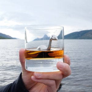 Scotch Ness Critter Whisky Stone Loch Ness Monster, Gift from Scotland, Best Whiskey Gift, Fathers Day, Cryptid Gift, Single Malt image 2