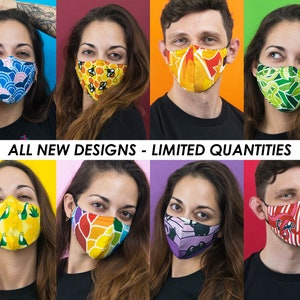 Reversible Face Mask | Soft, Men&#39;s, Women&#39;s, Black Satin, Water Resistant, Adjustable Ears Loop, Washable, Nose Wire