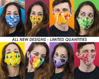 Omkeerbaar gezichtsmasker | Zacht, heren, dames, zwart satijn, waterafstotend, verstelbare oren, wasbaar, neusbeugel