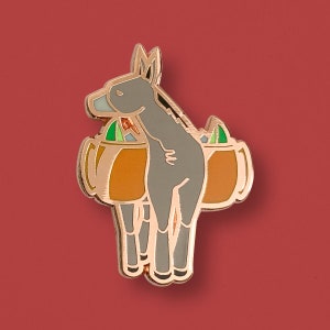 Moscow Mule Enamel Pin: Copper Mug & Donkey - Bartender Gift