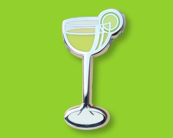 Daiquiri Cocktail Pin | Classic Cocktail Enamel Pin, Gift for Bartender, Rum Cocktail, Cocktail Gift Set, Pin for Apron or Outfit