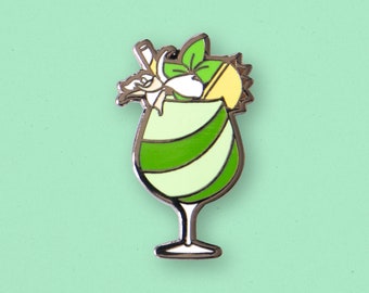 Missionary's Downfall Enamel Pin: Tropical Tiki Cocktail