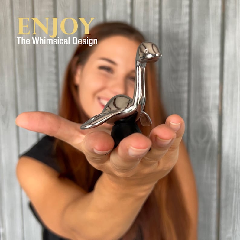 Scotch Ness Whisky Stone – Loch Ness Monster Bar Gift | Stainless Steel Chiller image 7