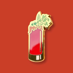 Bloody Mary Cocktail Pin | Classic Cocktail Enamel Pin, Gift for Bartender, Vodka Cocktail Gift, Breakfast Drink, Pin for Apron or Outfit