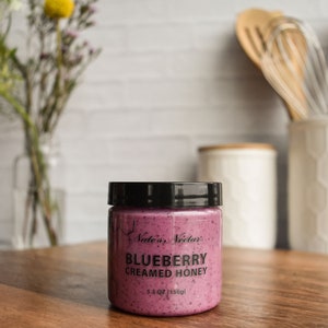 Blueberry Creamed Honey