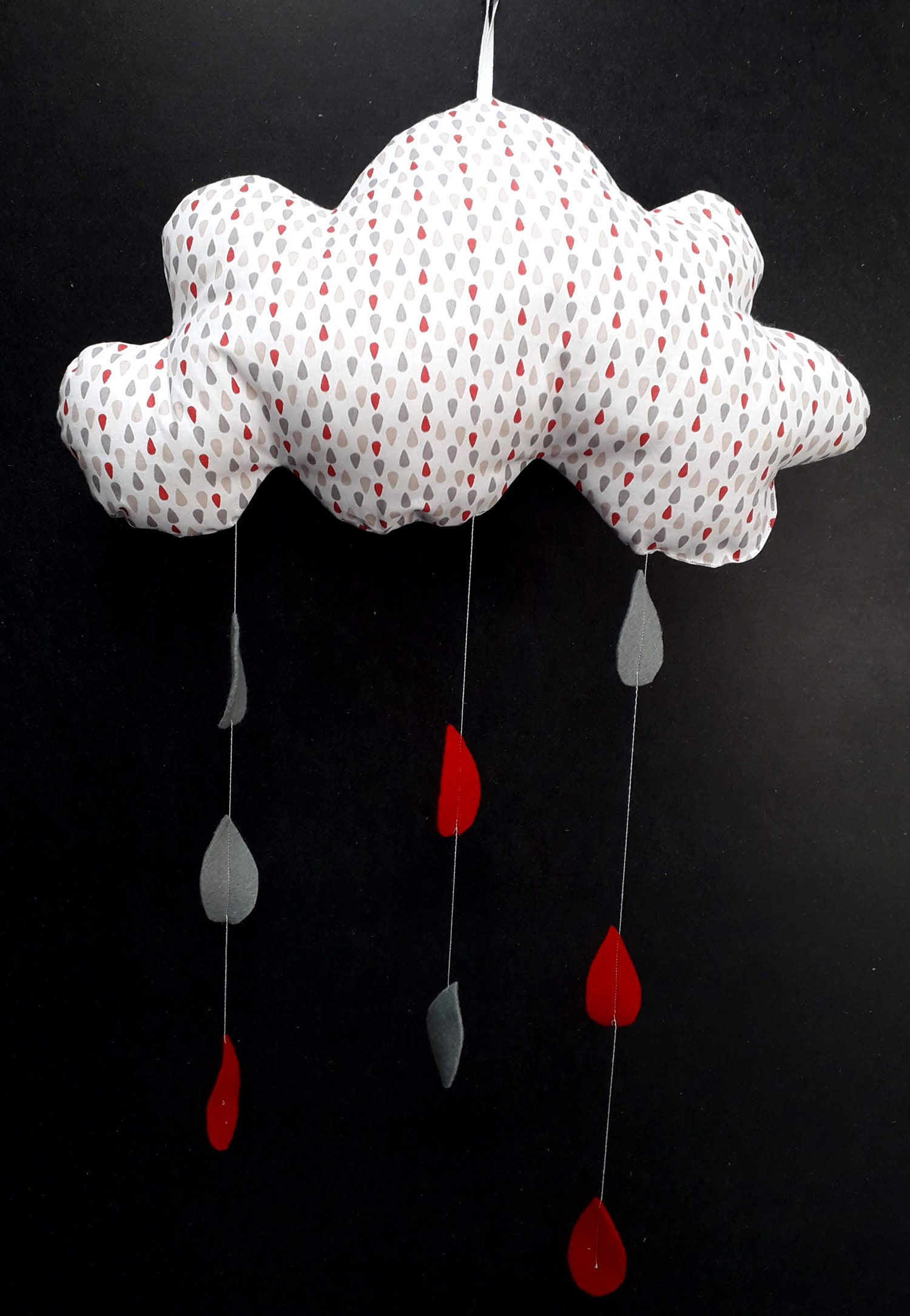 Mobile Nuage Gouttes avec Pampilles Gouttes